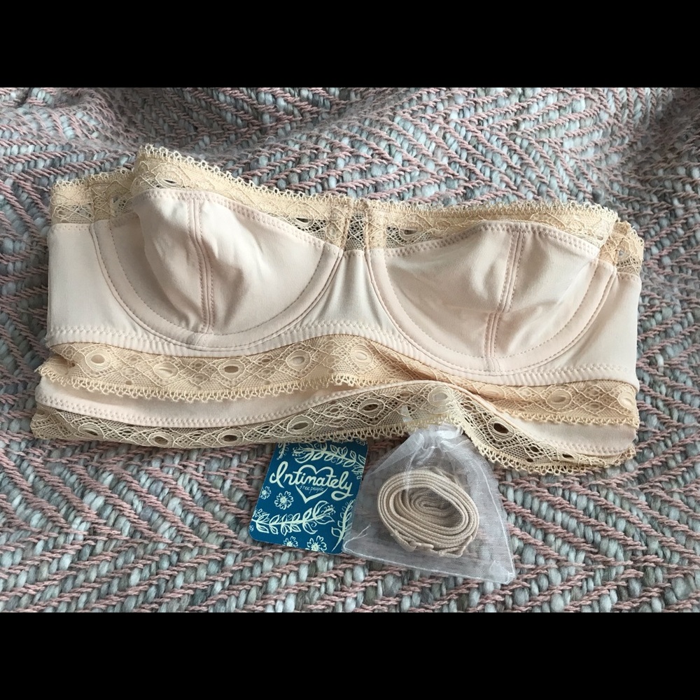 Brand New Free People Nude Bralette & Thong Set!